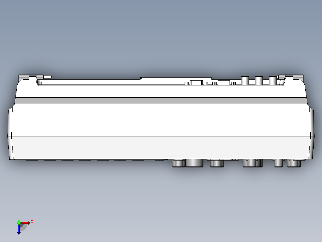 数字存储示波器俯视图