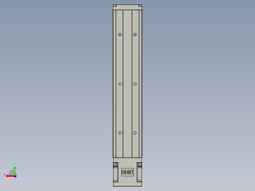直线模组LHK60C-300A1-F0设计图纸后视缩略图