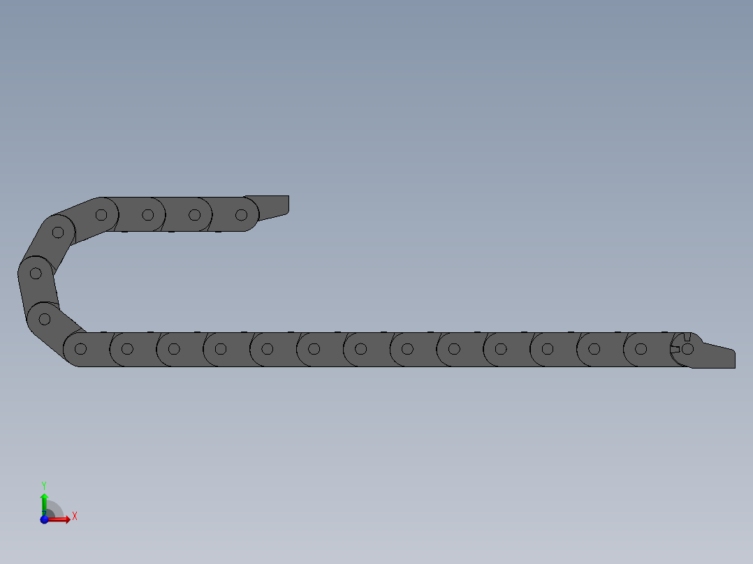 走线链20x25前视图