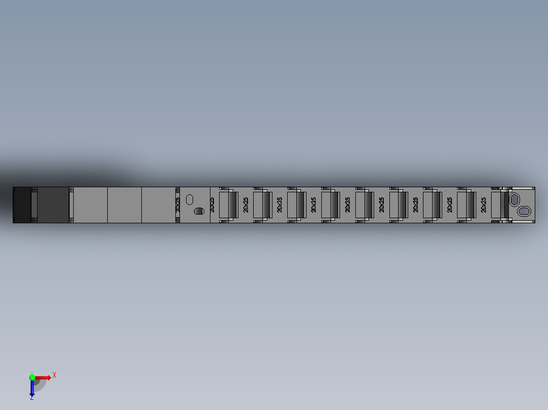 走线链20x25俯视图