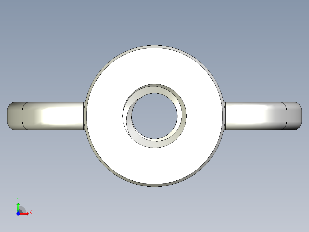 WING NUT 10-24 Thread size 27-64in Base Diameter.x_t前视图