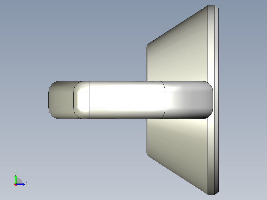 WING NUT 10-24 Thread size 27-64in Base Diameter.x_t左视图