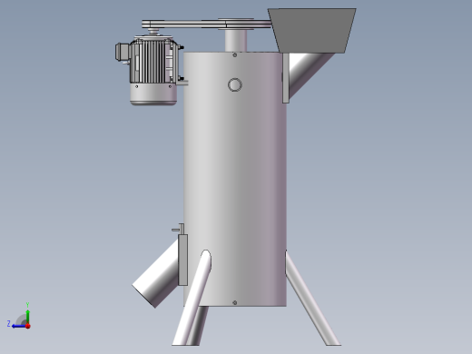 青皮核桃去皮机三维(1)右视缩略图