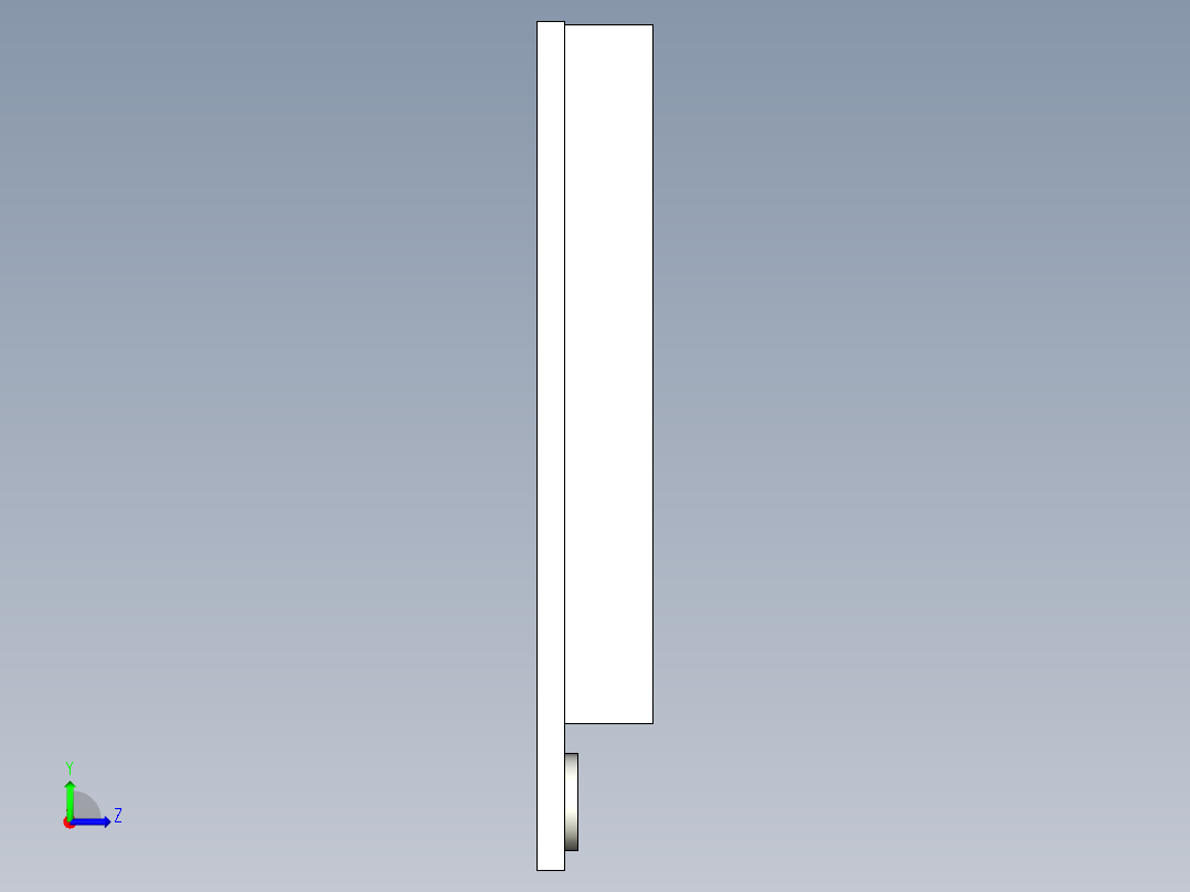 光电_激光传感器04)LS_55反射板_3D左视图