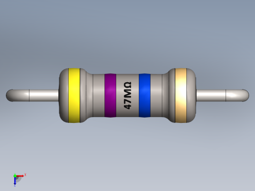 电容器 二极管 电阻器-Resistor 47M Ohm俯视缩略图