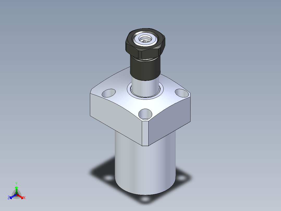 KOSMEKLHA0400-SL-Y30_R01多系列多零件图纸模型主视图