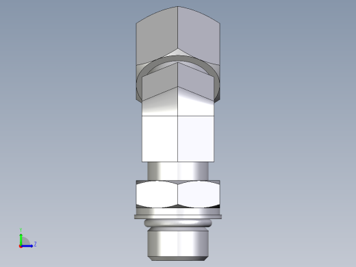 卡套式工业通用硬管接头EO_Adjustable_locknut_45_deg_elbow_VEE10ZSMORCF左视缩略图