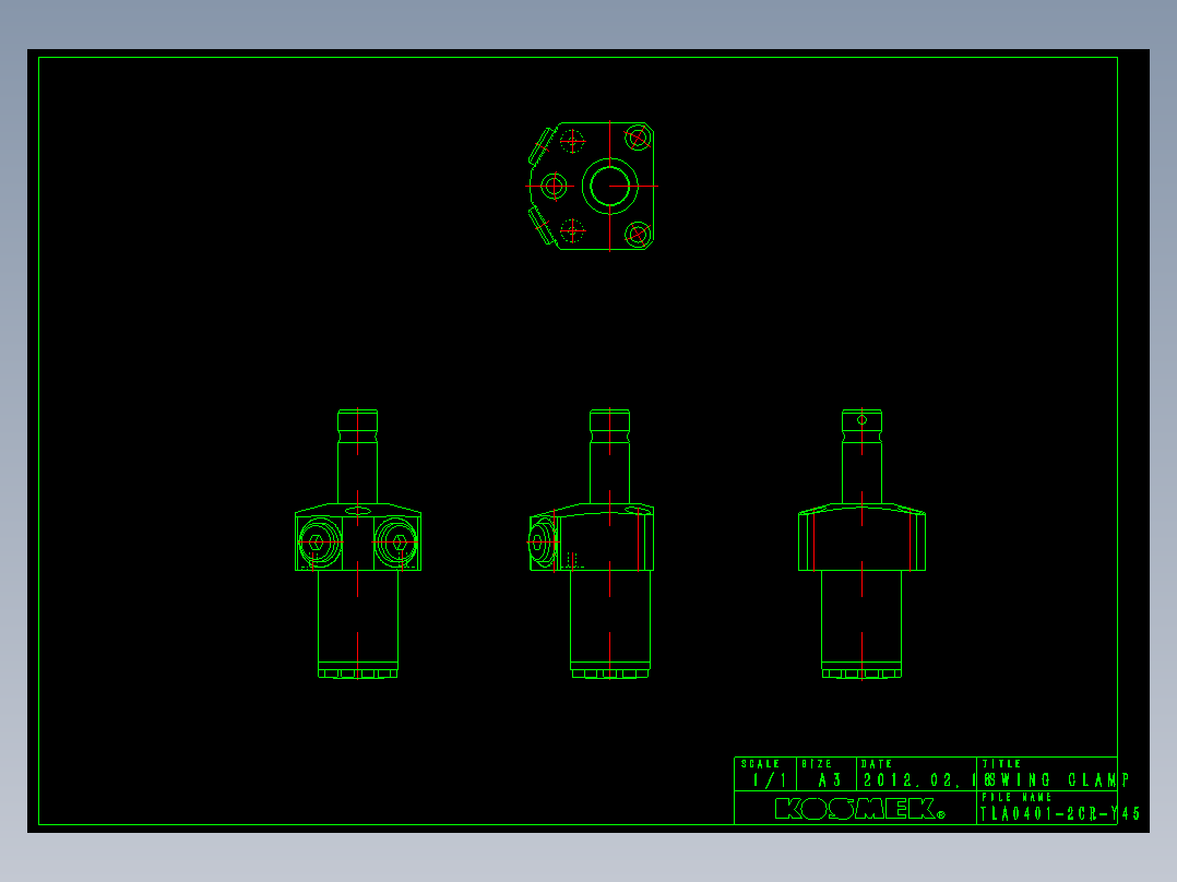 KOSMEKTLA0401-2CR-Y45多系列多零件图纸模型