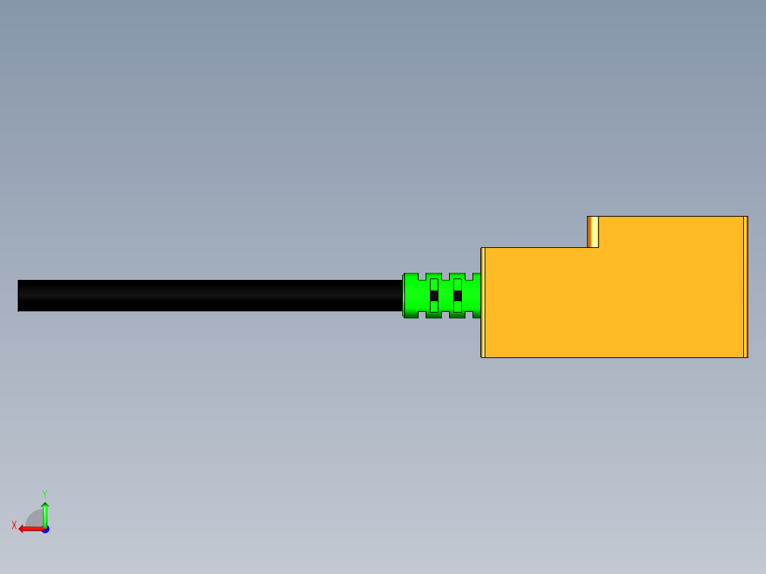 接近传感器SN04_3D_A1后视图