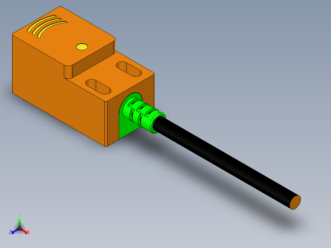 接近传感器SN04_3D_A1正等轴测图