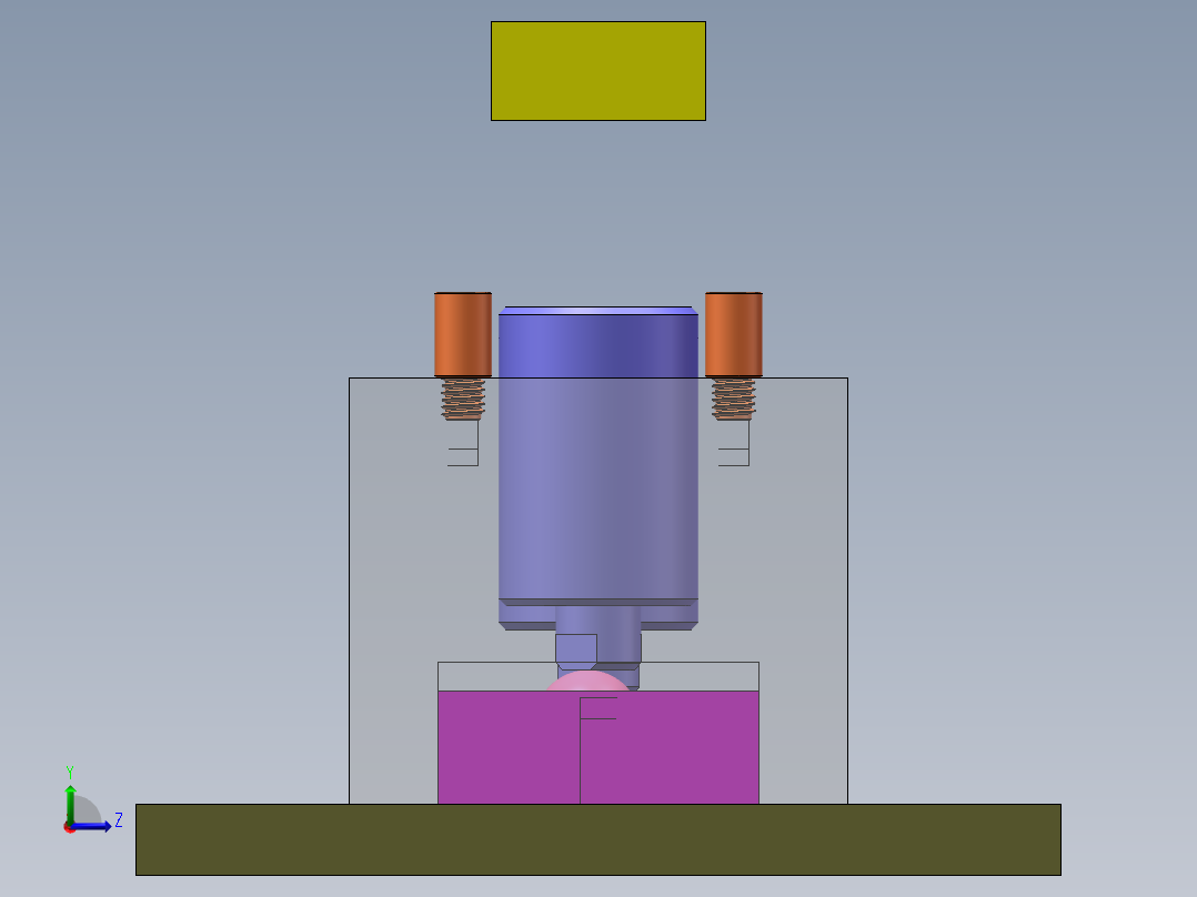 圆球平衡机构左视图
