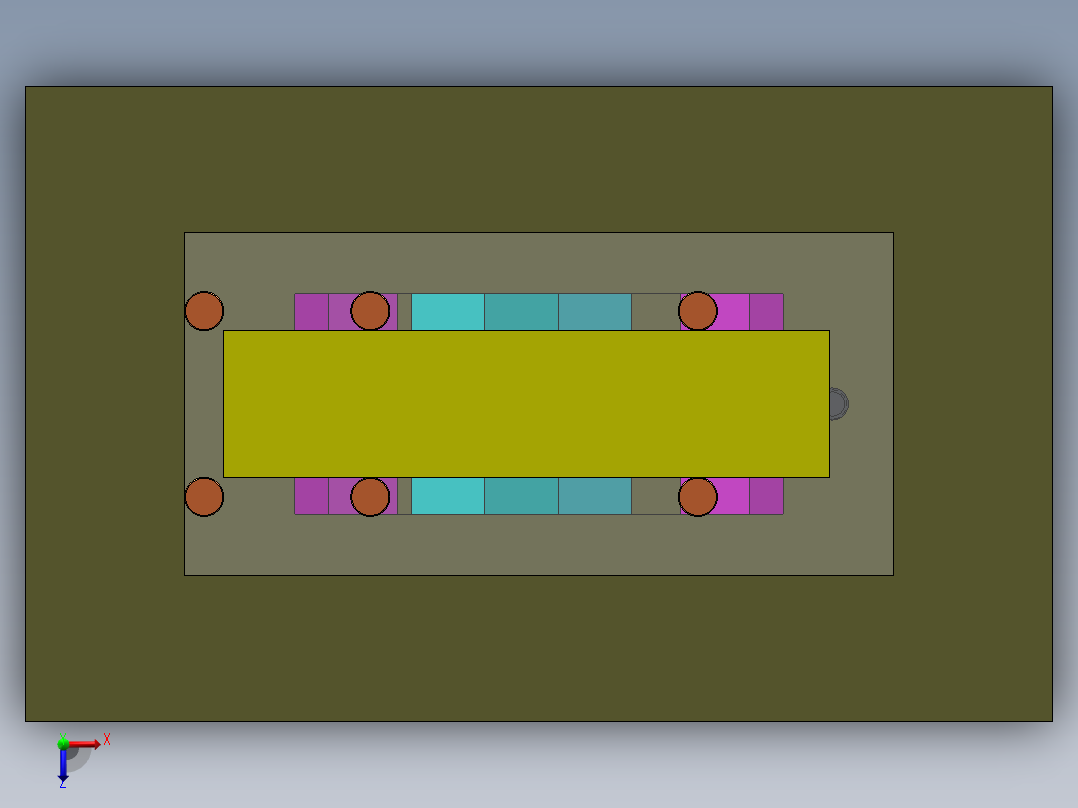 圆球平衡机构俯视图