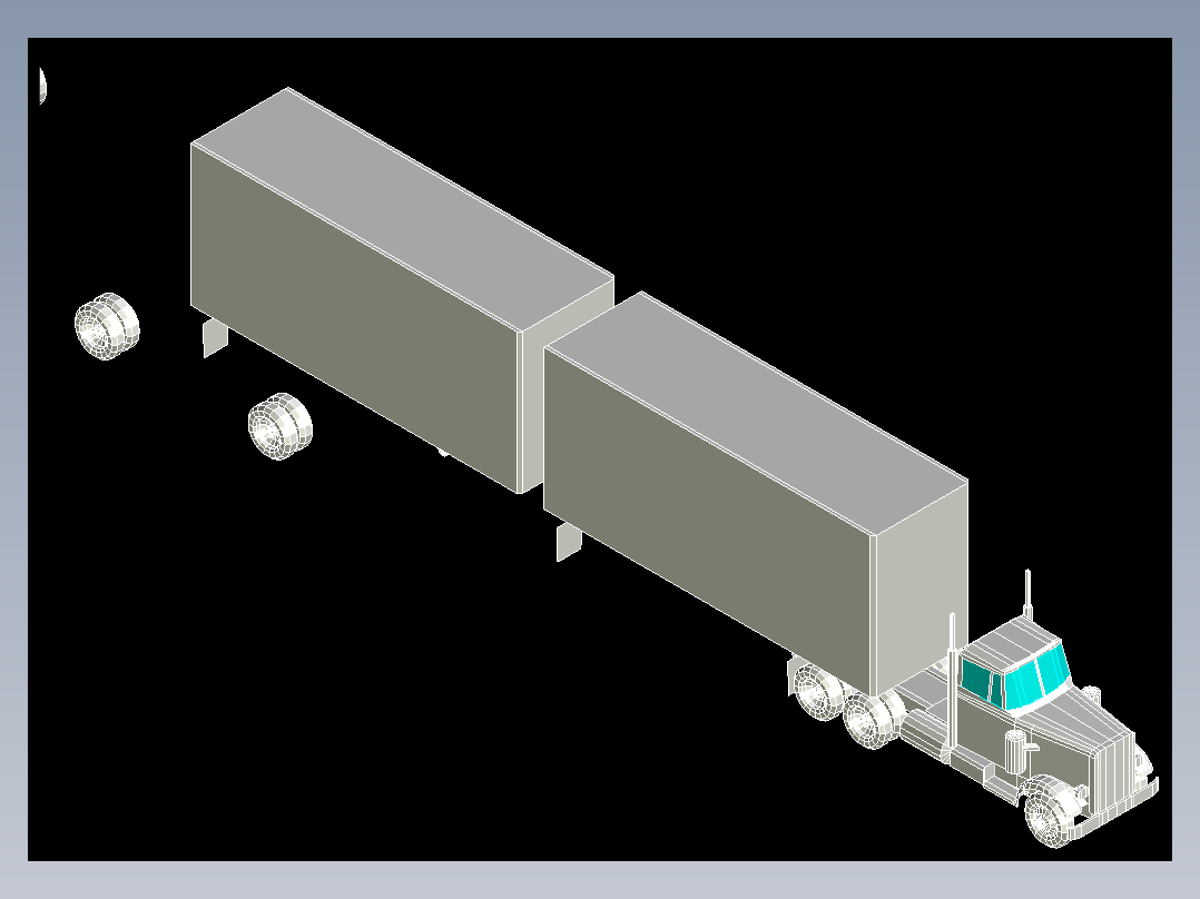 卡车货车集装箱CAD图纸