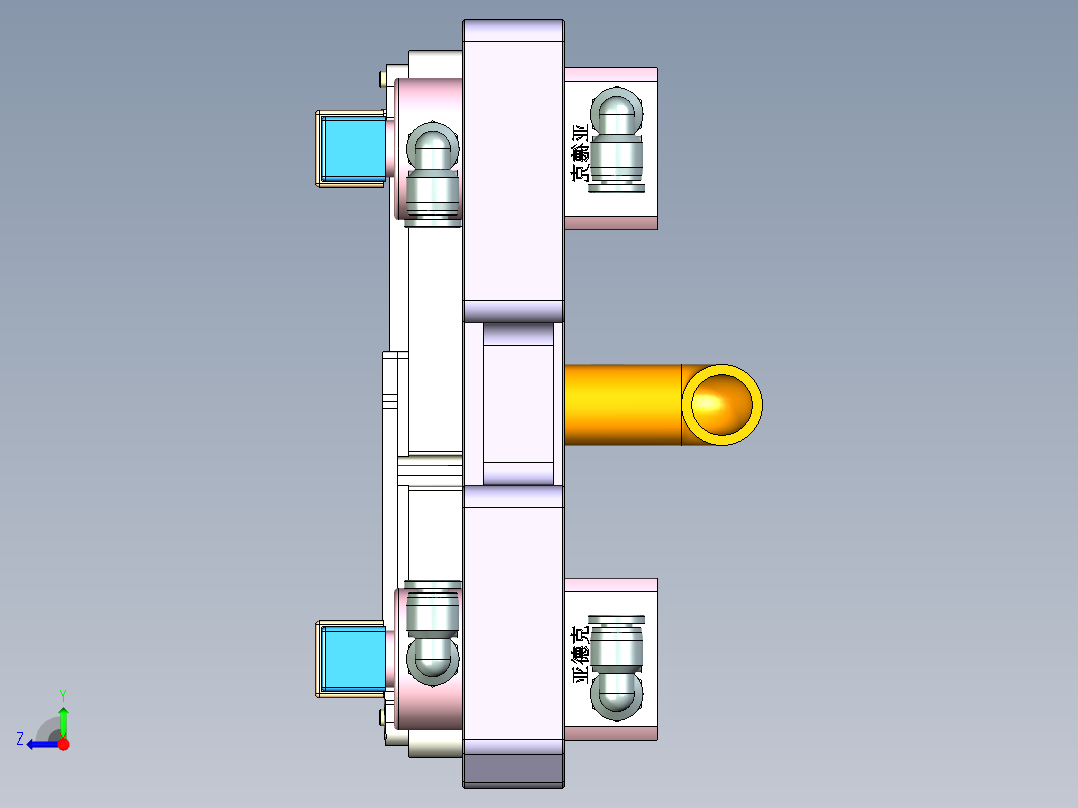 R3-笔记本CNC工装夹具三维模型CNC3-1204右视图