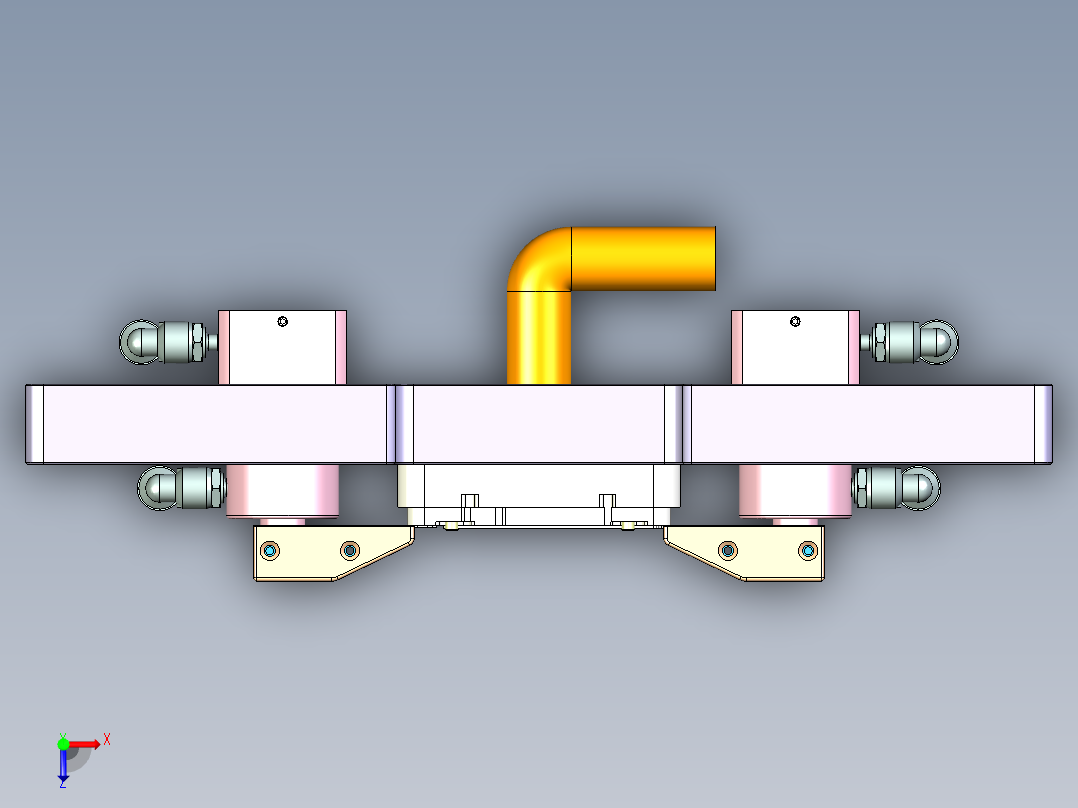 R3-笔记本CNC工装夹具三维模型CNC3-1204俯视图