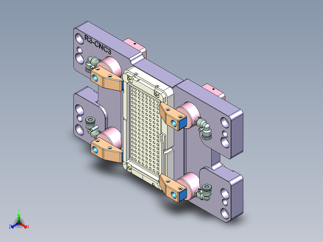R3-笔记本CNC工装夹具三维模型CNC3-1204正等轴测图