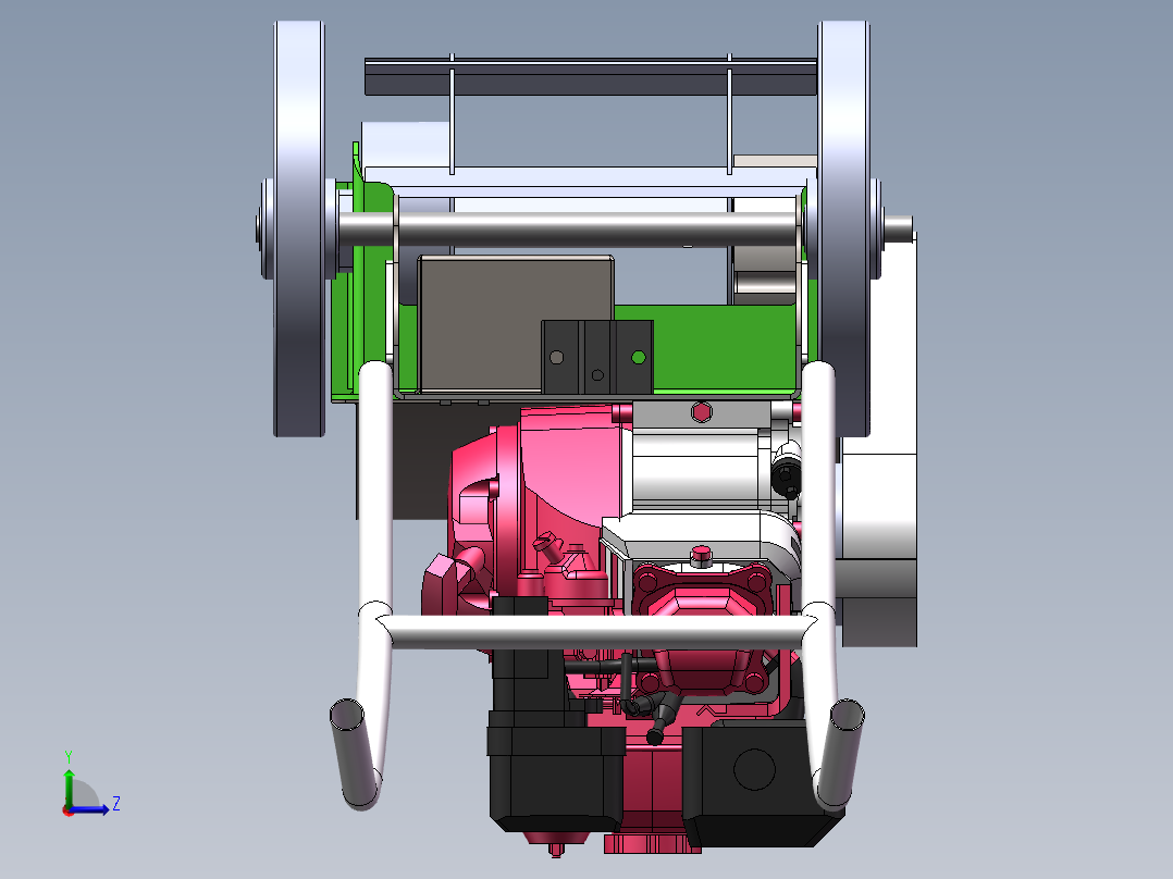 除草机耕耘机sw21可编辑左视图