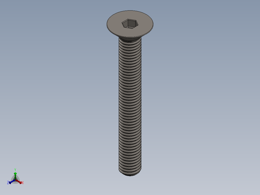 Screw_ISO_10642_M10x80_A2.SLDPRT正等轴测图
