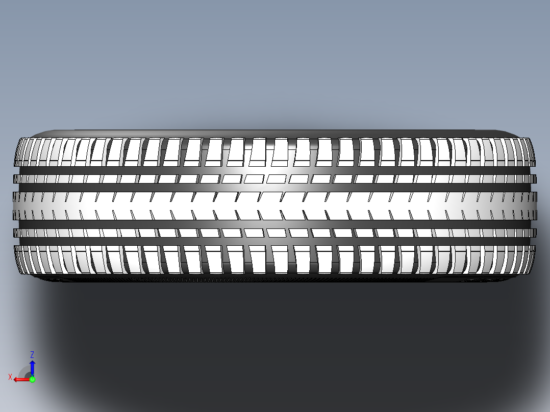 轮胎、车轮、轮毂(5)俯视图