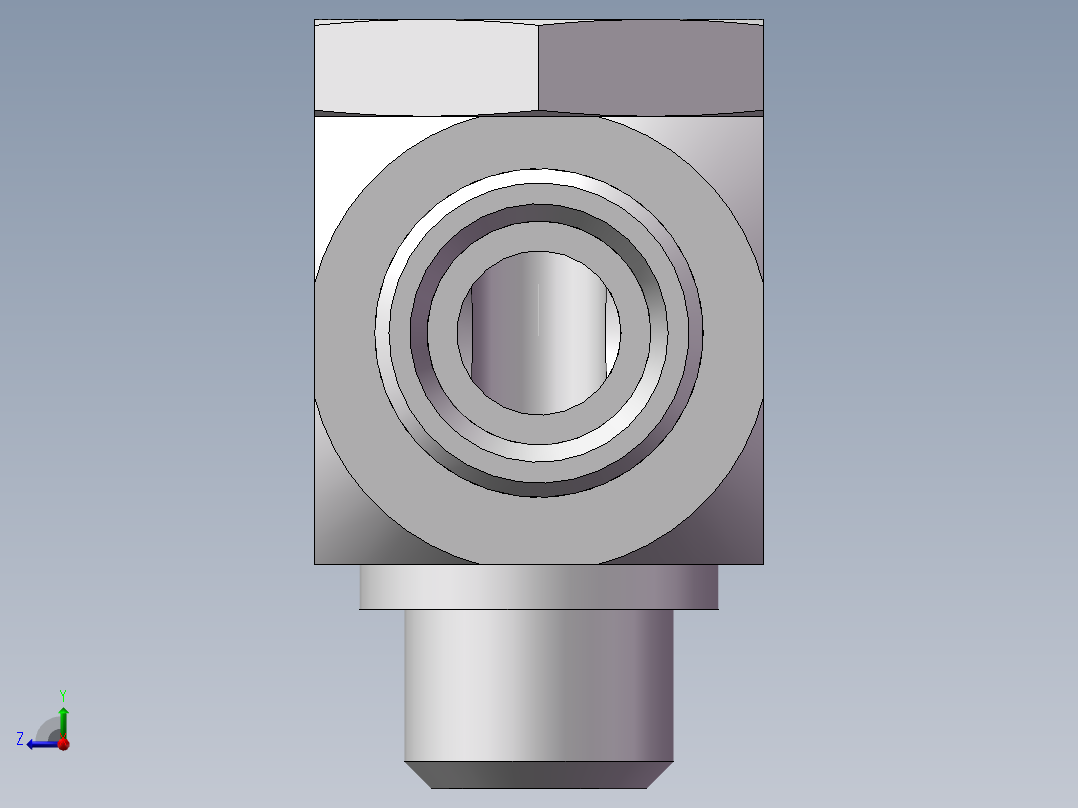 铰接式90度接头、1CI-22-18右视图
