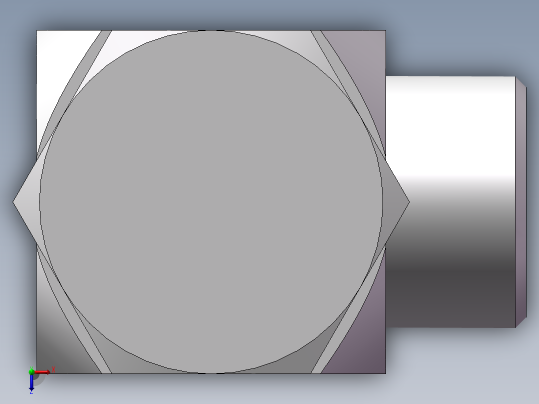 铰接式90度接头、1CI-22-18俯视图