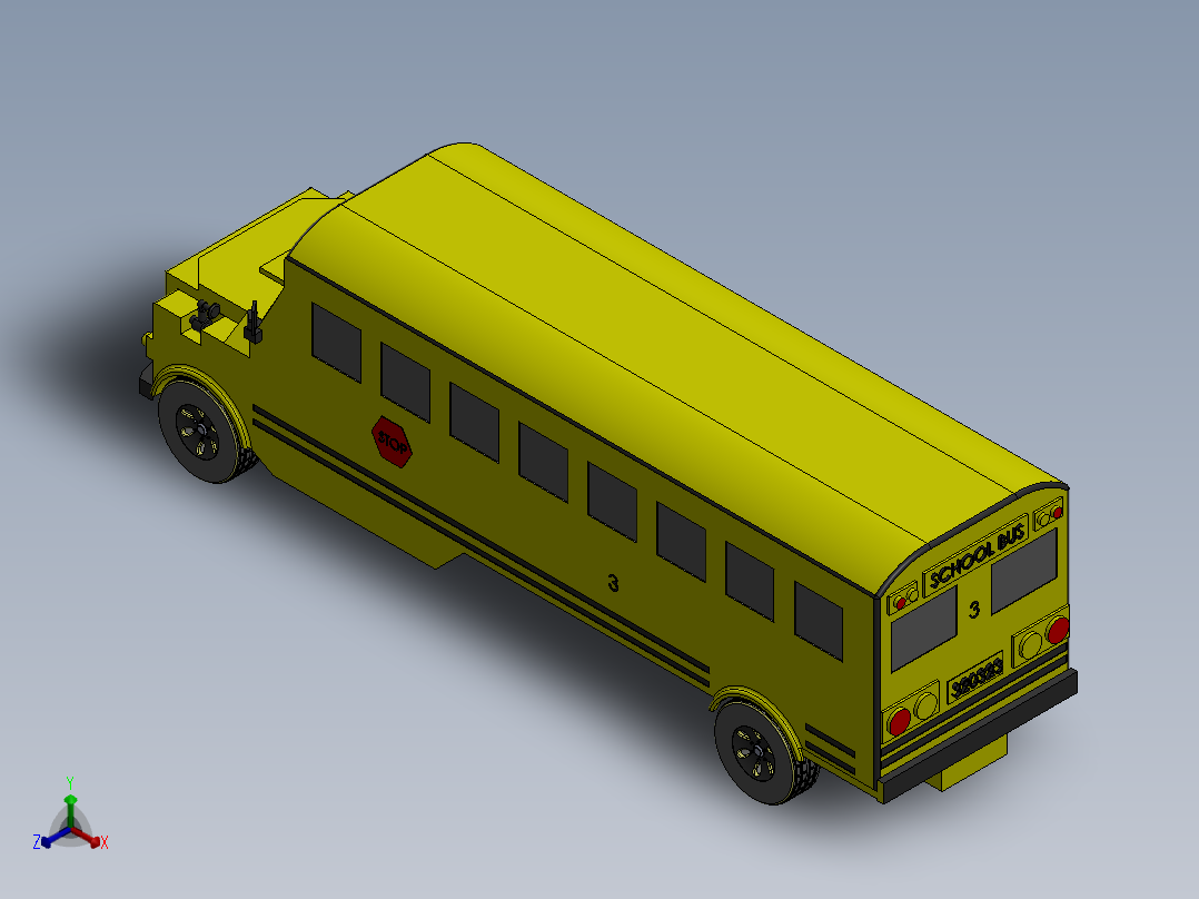 客车、公交车(36)正等轴测图