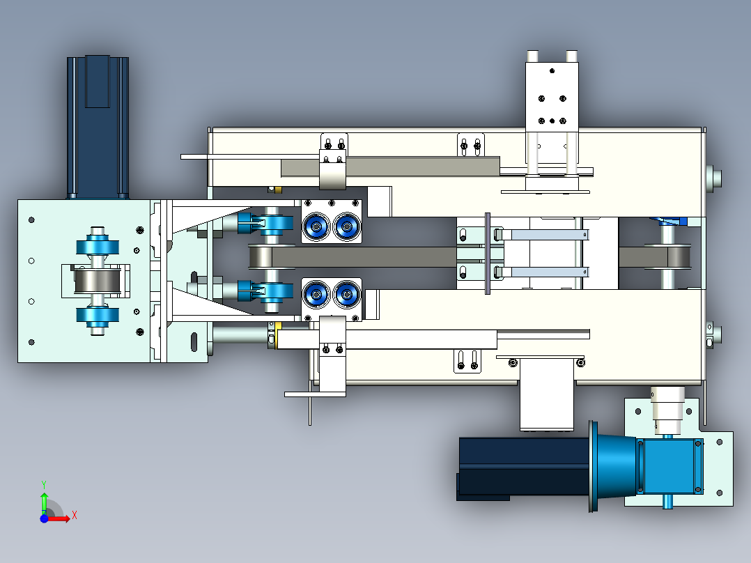 纸箱折边机构设计前视图