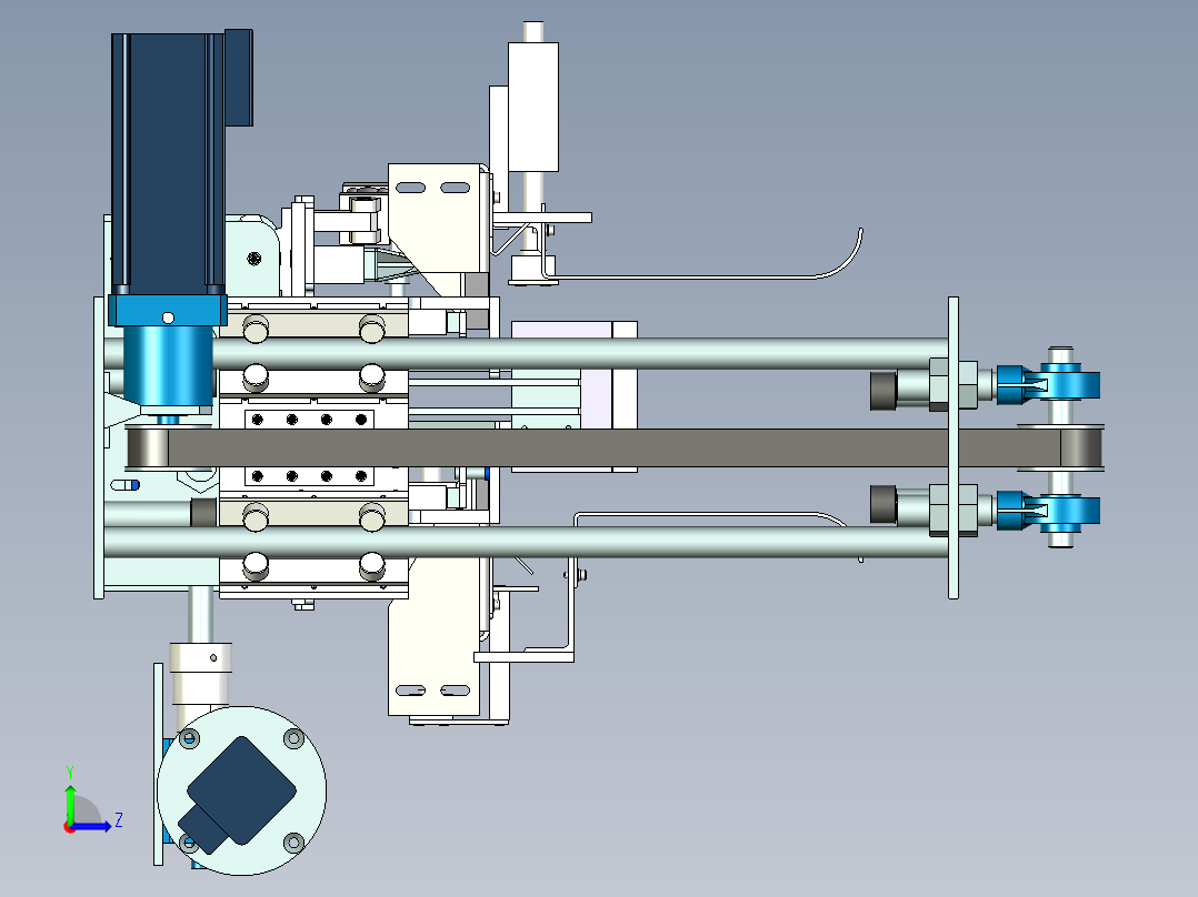 纸箱折边机构设计左视图