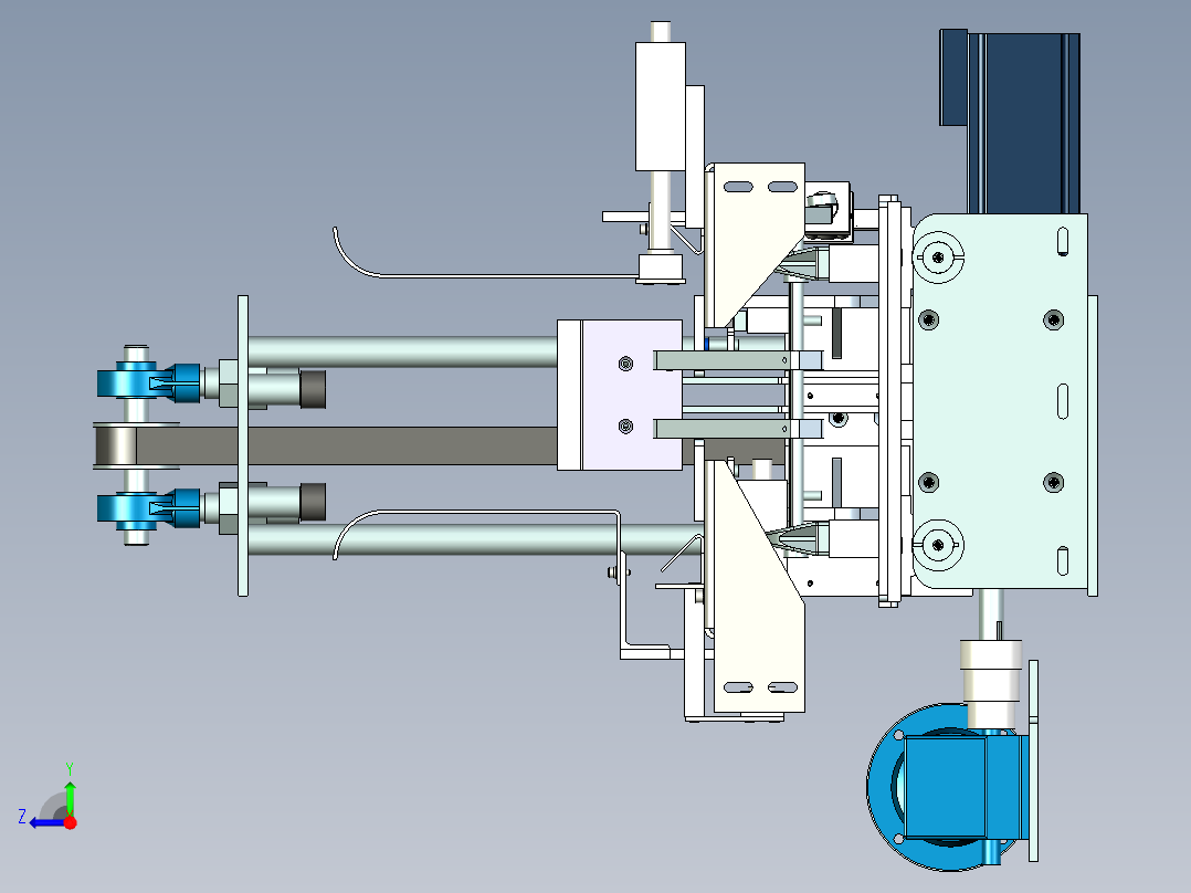 纸箱折边机构设计右视图