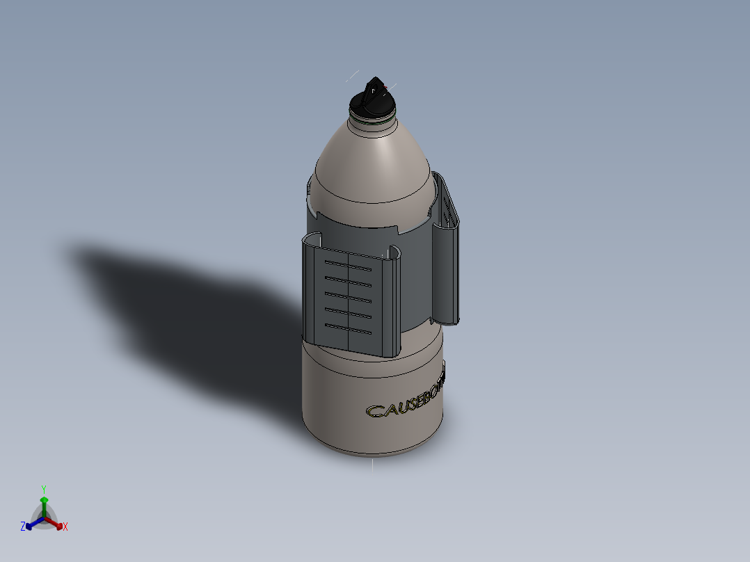 瓶子、罐子、桶(51)正等轴测图