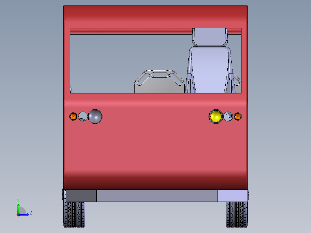 8座微型巴士左视图