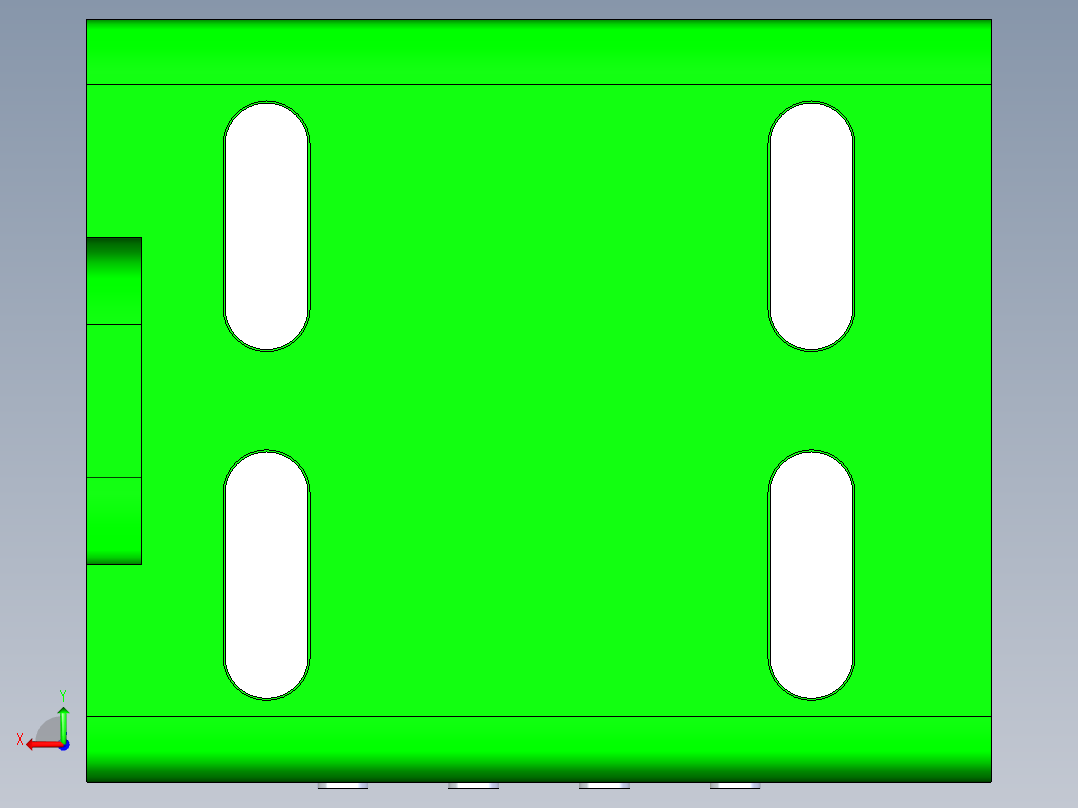 微信支付小方盒后视图