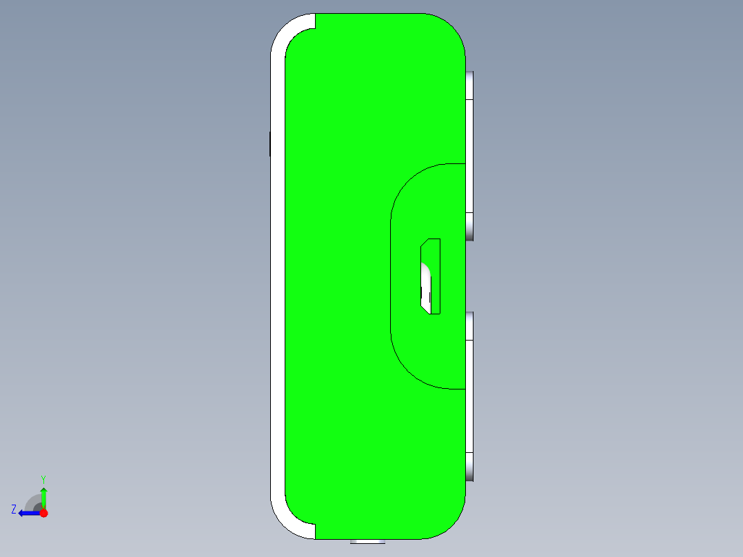 微信支付小方盒右视图