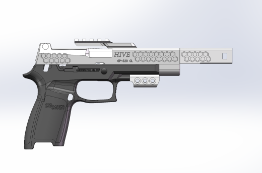VFC P320 IPSC 包括滑套、枪管、制动器和瞄准镜安装座。四种不同款式供 X5 和 M17 使用。缩略图