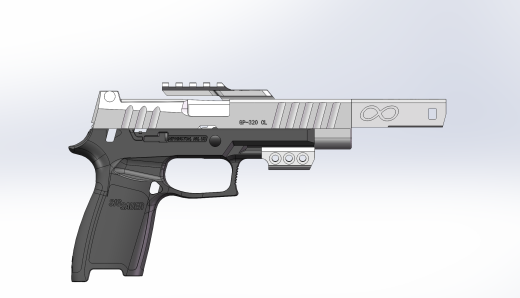 VFC P320 IPSC 包括滑套、枪管、制动器和瞄准镜安装座。四种不同款式供 X5 和 M17 使用。缩略图