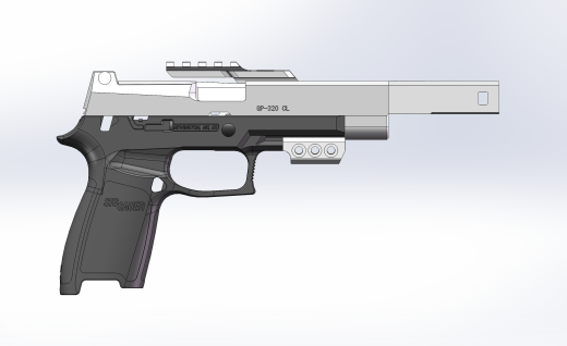 VFC P320 IPSC 包括滑套、枪管、制动器和瞄准镜安装座。四种不同款式供 X5 和 M17 使用。缩略图