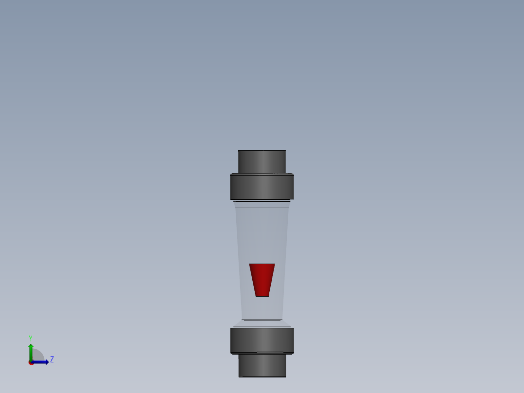 塑料转子流量计-UPVC DN15-DN150主视图