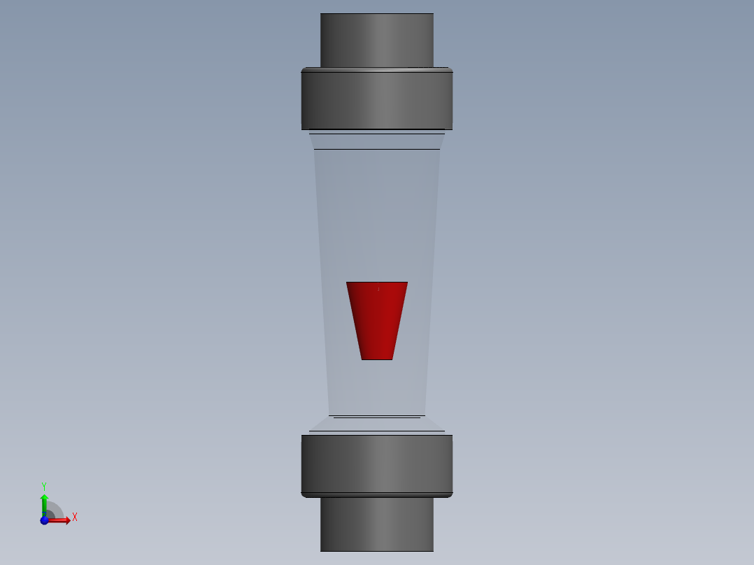 塑料转子流量计-UPVC DN15-DN150前视图