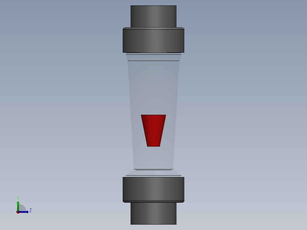塑料转子流量计-UPVC DN15-DN150左视图