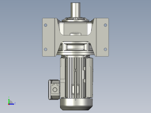 钢筋自动卷捆成型设备设计-MotorGear4Kw_StraightAxial左视缩略图