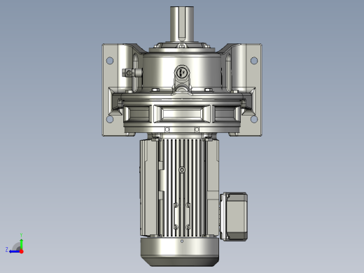 钢筋自动卷捆成型设备设计-MotorGear4Kw_StraightAxial右视缩略图