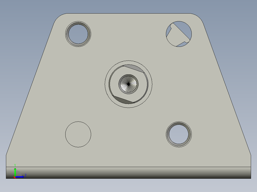 ACQ20x20SLB超薄型气缸左视图