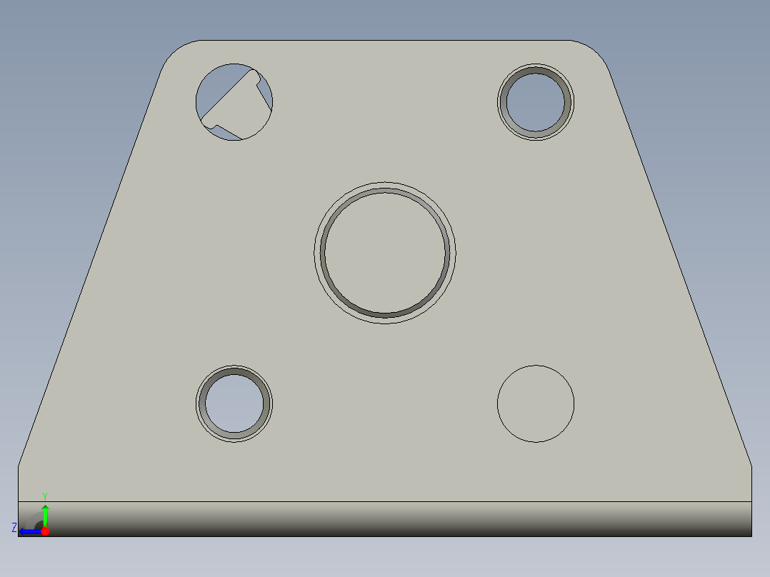 ACQ20x20SLB超薄型气缸右视图