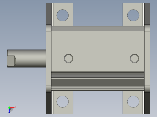 ACQ20x20SLB超薄型气缸俯视缩略图