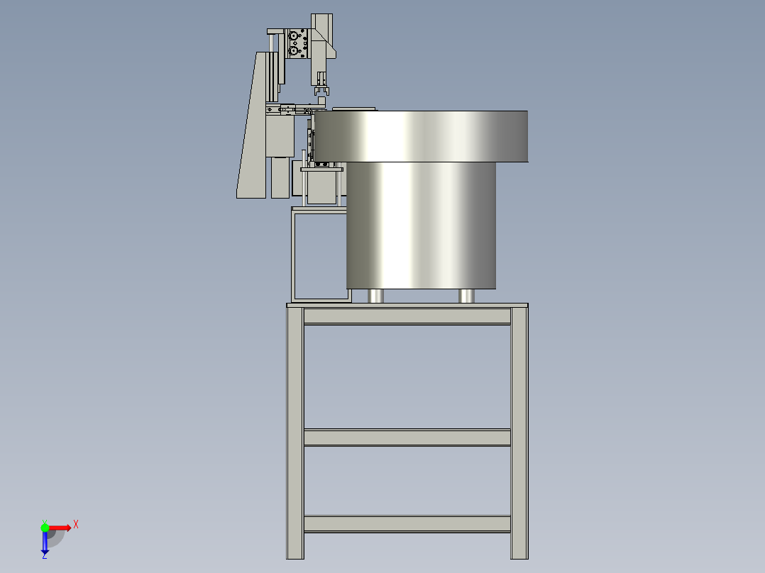 弹簧座出料与检测总成俯视图