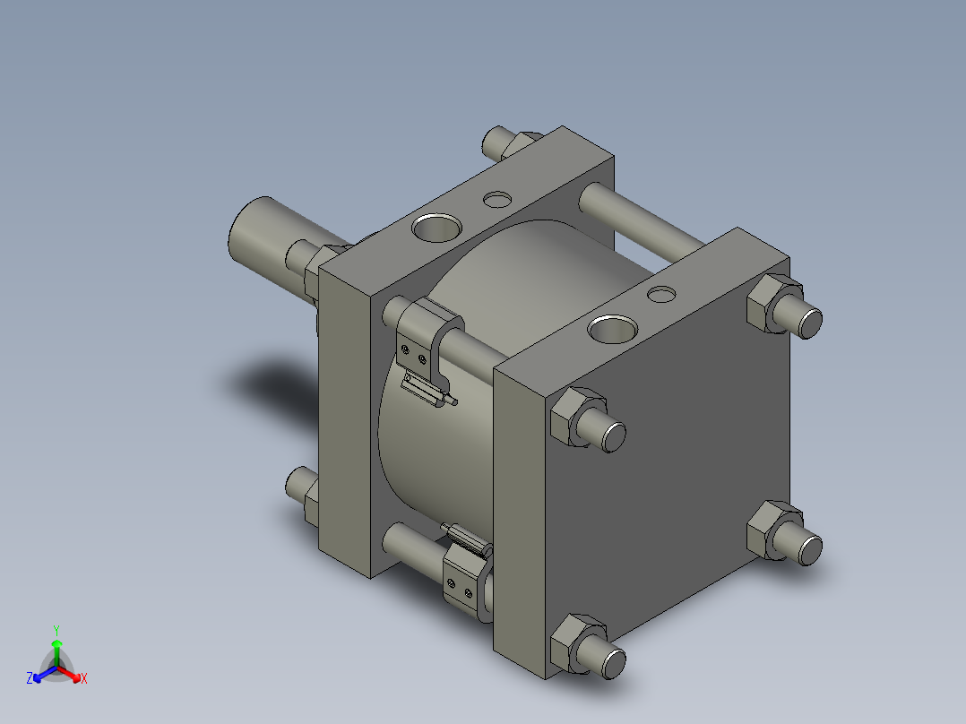 气缸CDS2B125-35-M9NL主视图