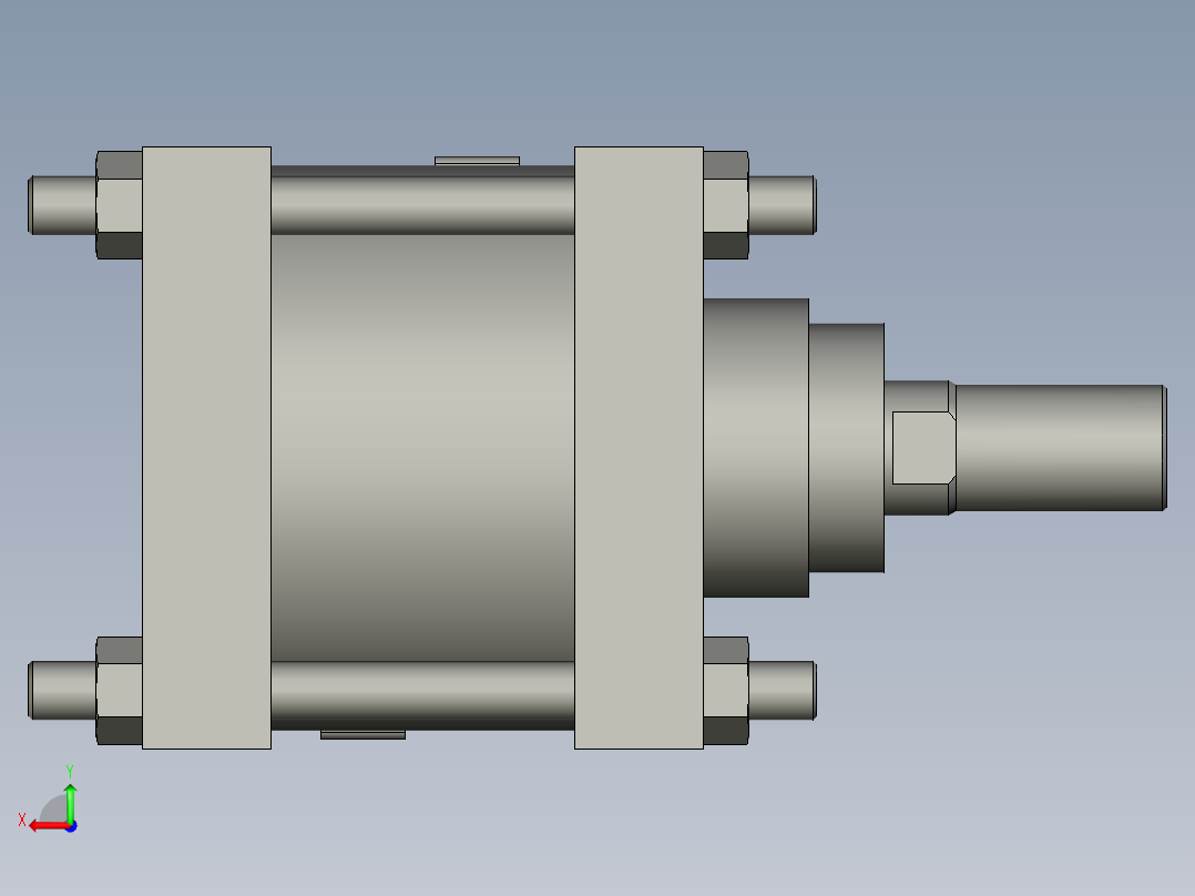 气缸CDS2B125-35-M9NL后视图