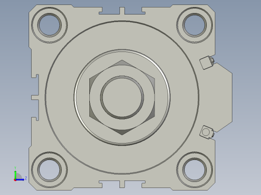 ACQ63x30SB薄型气缸左视缩略图
