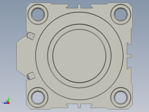 ACQ63x30SB薄型气缸右视缩略图