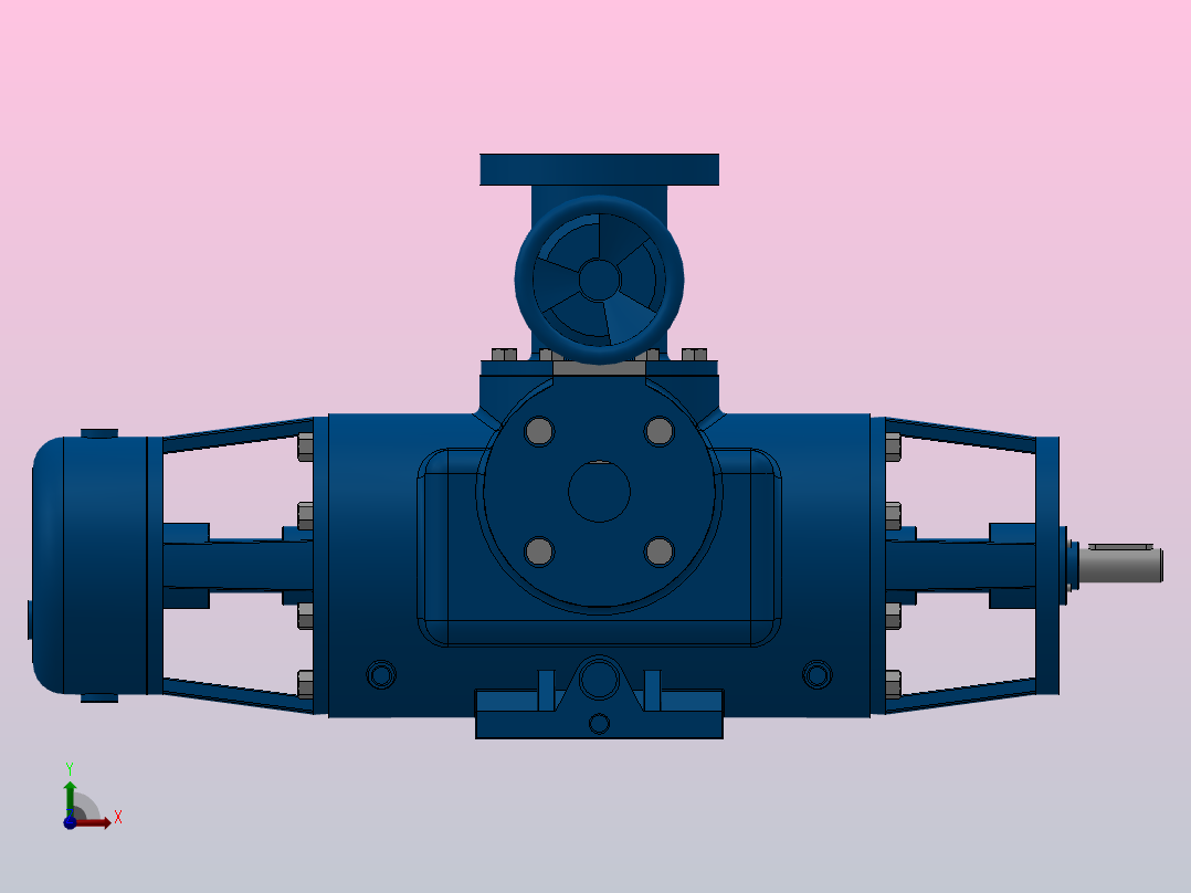 W.V系列双螺杆泵W2.1Z  W3.1Z  W4.1Z  W5.1Z[W2.1]前视图